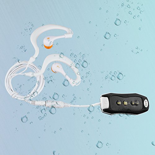Tera® wasserdicht 8GB MP3 Sport Schwimmen MP3-Player mit FM-Radio für Schwimmen Sportarten Segeln - 4