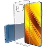 Bzontech Poco X3 NFC ile Uyumlu Kılıf Şeffaf Silikon Kamera Korumalı 3D