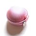 Produktbild Rosa Tasche, Tragetasche für Samsung Modus/HM6000/HM3700, HM3600, HM3500, HM1800, HM1700 HM1000, HM1100, WEP870, WEP870/WEP650/WEP490/WEP650, kabelloses Bluetooth Headset HM - 6000 3600 1800 3500 3700 1700 1100 WEP 490 650-850 870, Reißverschluss, Stereo, Mono