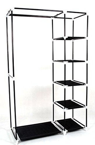 Labellevie Kleiderschrank Stoffschrank Kleidung Faltbare Leinwand 110cm x 46cm x 175cm - 3