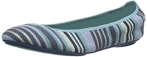 Hush Puppies Chaste, Women's Ballet Flats, Green (New Teal Stripe Wv), 5 UK (38 EU)