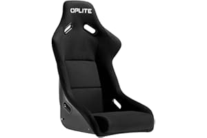Asiento envolvente OPLITE GTR - Asiento envolvente universal de fibra de vidrio, estilo Rally y GT para SimRacing
