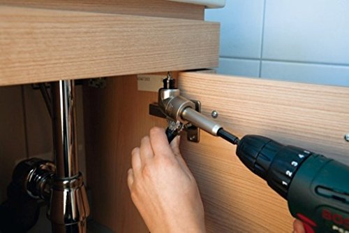 Wiha Hochleistungs-Winkelschrauber mit um 105° abgewinkeltem Kopf / Schraubendreher Adapter für schwer zugängliche Stellen / 1/4″ / 165 mm - 4