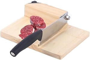 MINUS ONE Biltong Slicer - Stainless Steel with Carbide Knife Sharpener Hay Cutter - Tabletop Chinese Medicine Slicer, Cutter for Corn, Rice Cake, Nougat