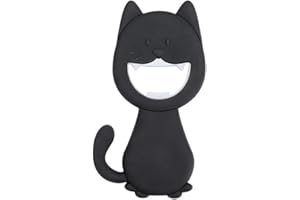 balvi-Flaschenöffner Katy Farbe grau In Form Einer Katze Magnetisch Aus PVC/Metall