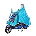 Produktbild VORCOOL Winddicht Wasserdicht Motorrad Roller Regenmantel Regen Hoodie Mantel Männer Frauen Radfahren Jacke Poncho Regenmantel Umhang mit Doppel Hut Regenmantel Spiegel - Größe XXXL