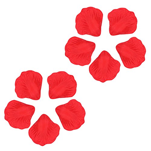 Coceca 1000 Stück Rosenblüten, Rosenblätter, Blumenblätter aus Seide, Kunstblumen für Hochzeit Feier Deko, Valentinstag romatische Überraschung - 3