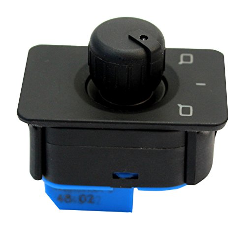 Side Rearview Mirror Switch Control Knob Size 5x3.2x5cm for AUDI A6 C5 Black