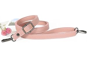 GreatRise 1.5 cm Breite PU Leder Schultergurt Ersatz Schulterriemen Verstellbar Schultergurt Dünner Taschenrieme, 80-150cm, Gurt für Damen Taschen Handtaschen Geldbörse Rosa Gunmetal