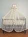 Stunning Baby Canopy / Mosquito Net for Cot + Fitting / Holder - Cream Stars