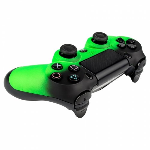 PS4 Oberschale für Dualshock 4 Controller – Soft Touch Shadow Grün - 5