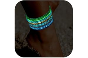 Kenivira Boho Ankle Bracelets for Women Beach Anklet Beads String Preppy Bracelet Colorful Handmade Summer Bracelets Gift for Women Girl