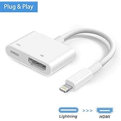 Cable HDMI, Cable Adaptador to HDMI, 1080P Digital AV con Puerto Hembra, Conector de Pantalla de sincronización HDMI Compatible con Phone & Pad.