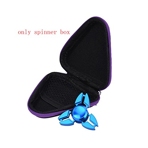 For Spinner Case, Fuibo Gift For Fidget Hand Spinner Box Triangle Finger Toy Focus ADHD Autism Bag Case (Purple) For Spinner Case, Fuibo Gift For Fidget Hand Spinner Box Triangle Finger Toy Focus ADHD Autism Bag Case (Purple)