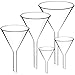 Produktbild E-CHENG Set of 5 Glass Funnels Diameter 30mm 40mm 50mm 65mm 75mm