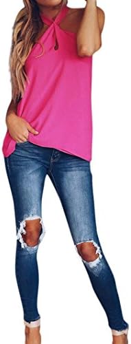 2018 Women Chiffon Backless Tops, Summer New Ladies Sexy Sleeveless Vest Loose Blouse Fashion Casual Tank Tops Casual T-Shirt Shirts Top by GreatestPAK