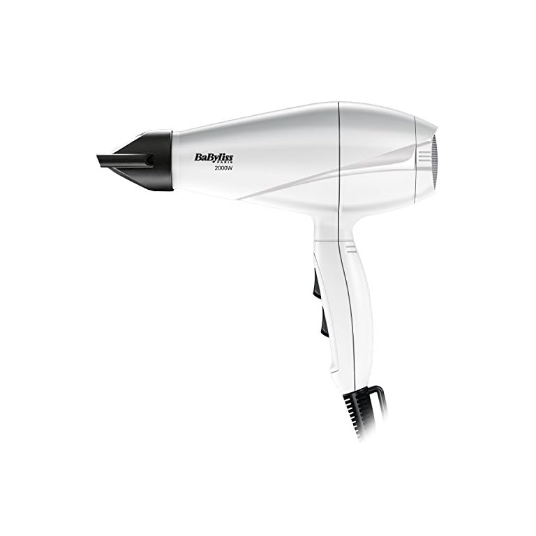 BaByliss-Hair-Dryer-Pro-2000-W-AC-Motor-White BaByliss Hair Dryer Pro 2000 W - AC Motor - White