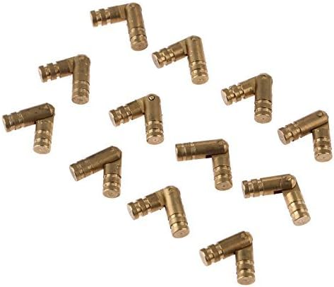12Pcs Barrel Hinge Pure Copper Brass Hidden Invisible Concealed for Cabinet Cupboard Wine Jewelry Box