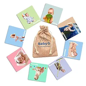 BabyG Actions Flash Cards for Babies 1 Year + (20 Real Images) | Based on BabyG Early Development Program | Visual Stimulation Flashcard for Kids | Gift for 1 Year + Toddlers