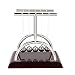 Produktbild Newtons Wiege Balance Kugeln groß Medium klein, Türkei Kunststoff Rahmen Base Stahl Balls Newton Pendel Puzzle Fun für Home Decor Büro Physik Wissenschaft Desktop Toys Stress Killing Time M:13.5*11.5*14cm wein