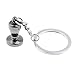 Produktbild Fenteer Kaffeemaschine Zubehör Stil Edelstahl Schlüsselanhänger, 1.5x1.5x2.7cm - Sabotage S