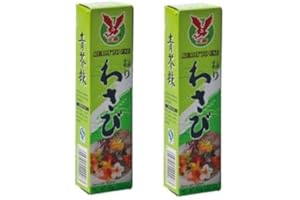Pamai Pai® Dwupak: 2 x 43 g tubka wasabi pasta ostra do sushi zielony chrzan pasta wasabi