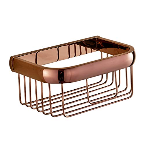 Preisvergleich Produktbild LUDSUY Badezimmerzubehör Brass Quartet Korb Roségold Lötbad Handtuchhalter Korb