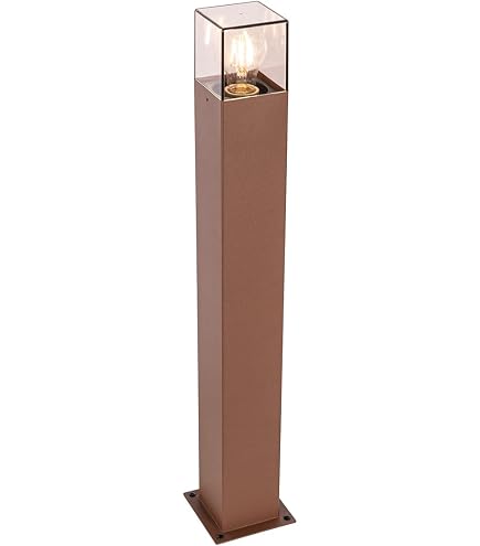 Qazqa ciara - Lampada da soffitto/parete Moderno - 1 luce - L 10 cm - Ruggine - Moderno - Illuminazione esterna