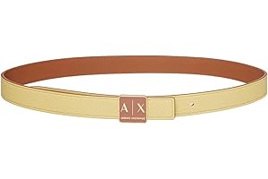 Armani Exchange Sustainable, Reversible, Logo Buckle Ceinture plate Femme