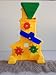 Produktbild Sand-und Wassermühle, ca. 42 cm hoch, mit 3 Rädern, Wippe und Einfülltrichter