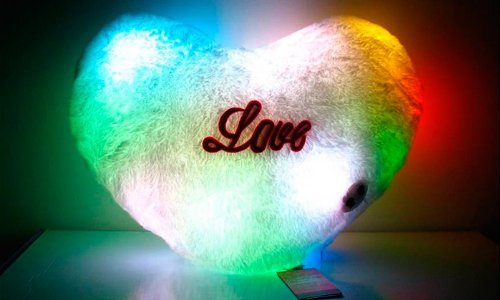 CORAZON ALMOHADA RGB Multicolor No Progresivo