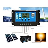 G&uuml;neş Paneli Solar Ak&uuml; Şarj Kontrol Cihazı 12V 24V 30 Amper