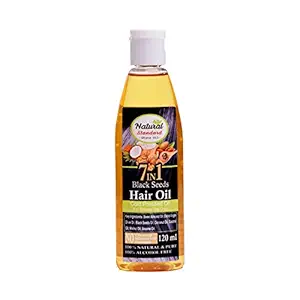 Natural Standard Ghana oil Cold Pressed 7 IN 1 Black Seed Hair Oil No Parabens & Minerals - Hair Growth (120 ML)