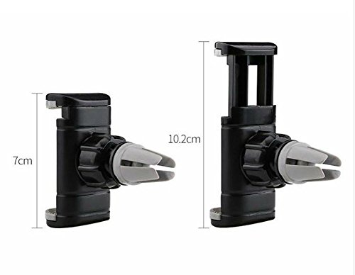 Caolator - Supporto porta telefono da auto, per bocchette dell'aria, conÂ rotazione a 360Â°, per iPhone 7, 6S, 6, 5S, 5, Samsung, HTC, Motorola, Sony e altri smartphone
