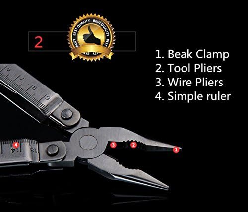 Tool Pliers Multifunctional Folding with Portable Pocket High carbon steel material High Chromium plating process German technology (Model 2)