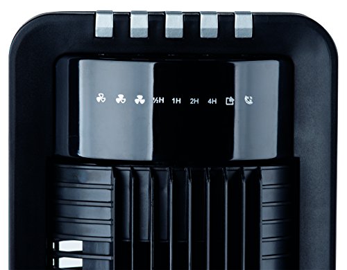 Interior XXL Säulenventilator / Turmventilator 108cm 3 Stufen, 180° Oszillierender Ventilator, schwarz, mit Fernbedienung und Timer - 2