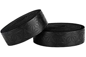 Bnineteenteam Cinta de Barra de Bicicleta, Envoltura de Barra de Bicicleta para Bicicletas de Carretera y Ciclismo, 2 Piezas por Juego(Black) Cinta De Manillar Supacaz