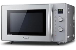 Panasonic NN-CD575 - Microondas Horno con Grill Combinado Slim (1000 W, 27 L, 6 niveles, Inverter, Grill 1300 W, 100-220ºC, 11 modos, plato giratorio 340 mm) Plata