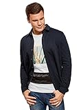 Diseñado en Francia oodji Ultra Hombre Camisa-Chaqueta de Punto de Tejido Texturizado, Azul, сm 0 / ES 52-54 / L