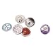 Importe 6pcs Mixed Drill Snaps Charm Button Fit for Noosa Bracelet Necklace RS.445.00