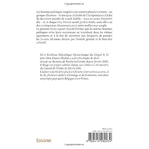 Les dix erreurs historiques du Congo indépendant (1960-2016)