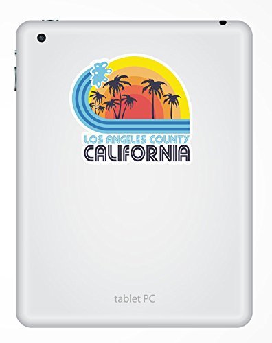 2 x Los Angeles California Vinyl Aufkleber Aufkleber Laptop Reise Gepäck Auto Ipad Schild Fun # 5825 – 10cm/100mm Wide - 3
