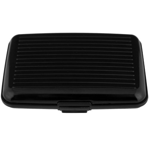 Preisvergleich Produktbild Trademark Home 82-9216 Aluminium Kreditkarte Geldbörse RFID Blocking Case, schwarz