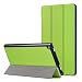 Produktbild E-Book Ledertasche Hülle, Für Amazon Kindle Fire HD 8 Zoll Tablet 6. Gen 2016/7. Gen 2017/8. Gen 2018 Intelligentes Ultradünne Schlaf/Wake Trifold PU-Ledertasche (Grün)