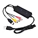 Price comparison product image Easy-Link USB Video Capture Card Video Grabber VHS to DVD Video Converter for Mac OS / Windows / VHS Video Recorder / Analog to Digital Video / Transfer VHS Home Videos to PC