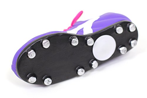 Spardose Fußballschuh Lila / Keramik mit echtem Schnürsenkel / 21 x 10 x 8 cm - 3