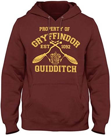 Property Of Gryffindor Quidditch Team Hooded SweatShirt Jumper Harry Potter Hogwarts Support Retail Quality