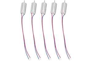 VIAGASAFAMIDO 5 pezzi 6x12mm motore coreless CC, motore micro coreless 3,7 V 21800 giri/min per modello di aereo/giocattolo/quadricottero