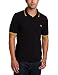 Fred Perry Slim Fit Twin Tipped Polo Shirt S Black & Yellow