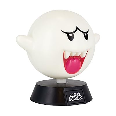 Paladone 74480006158 Lampe de Collection 3D Nintendo Super Mario Boo 10cm, Plastique, Multicolore, 10 cm
